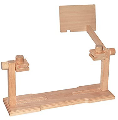 AYCDL Stickrahmenständer – Bodenständer aus Holz für Kreuzstichrahmen | Größenverstellbarer, freihändiger, um 360 Grad drehbarer Stickständer für Handarbeit