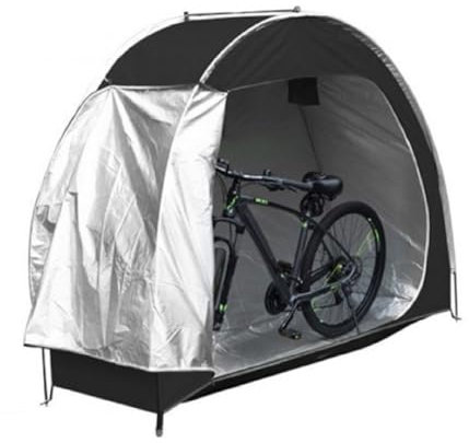 Bike Tent for Outdoor Storage, Bicycle & Equipment Portable storage for and Garden Tools,Bicycle Cover Waterproof Outdoor,PU4000 210D Oxford Cloth,Bike Covers for Outside Storage (black)