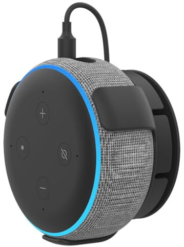 EWIGE Soporte de pared para Dot 3ª generación y Google Nest mini/Home Mini, soporte de pared con montaje de tornillo de gestión de cables