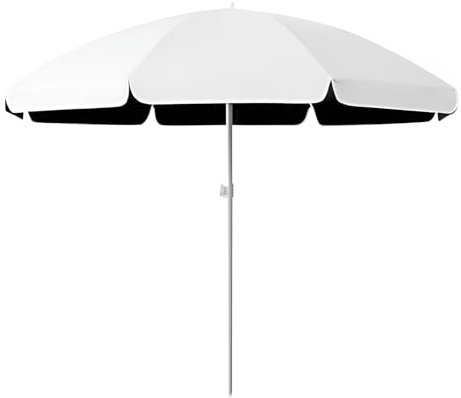 CNHRFGVD Parasol d'extérieur rond portable 160 cm, 200 cm, parasol de plage réglable en hauteur, 220 cm parasol UV50+ pour balcon, piscine(220cm/7ft)