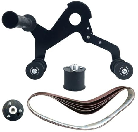 ANDRESLAD Mini Belt Sander Polishing Machine for Working Cordless Handheld Sander Kit Sanding Attachment for Mirror Processing and Sanding Tool Use