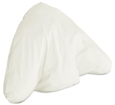 Lancashire Textiles Orthopaedic Batwing Shaped Neck & Back Support Pillow for Help with Cushioning and Sitting Complete with Cream Removable Pillowcase