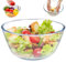 KYEQATY Salad Bowl 91Oz Glass Bowl Microwave Safe Glass Mixing Bowl Clear Glass Bowls Round Serving Bowl for Salads Dessert Home Supply