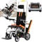 Sackkarre Treppensteiger Elektrisch Elektrischer Handwagen, Elektrorollstuhl + Raupentreppenstuhl, Smart Controller + Doppelbatterien, Ausdauer: 25 km, Belastung: 150 kg, für Rollstuhlpatien