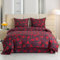 FEBE Bettwäsche Love Herzen Bettbezug-Set 140x200cm + Kissenbezug 70x80cm 2 Teilig mit Reißveschluss