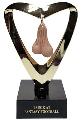 Fantasy Football Last Place Loser Trophäe Funny SACKO - I Suck at Fantasy Football