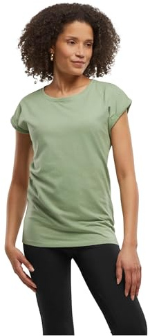 Build Your Brand Damen T-Shirt Ladies Extended Shoulder Tee, lang geschnittenes T-Shirt für Frauen, Baumwolle, Magicsalvia, S