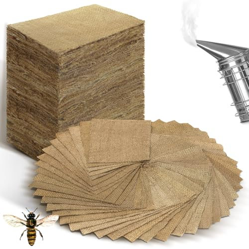 Hahafelt 4.2 Pound Burlap Bee Smoker Fuel Pellets Jute Burlap Smoker Fuel for Beekeeping Easy to Light with Match or Lighter Long Continuous Burn