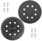2 Discos de Lijado de 125 mm con Bucle, 8 Agujeros y 4 Ojos, Placa de Lijado Compatible con lijadora Orbital Bos-ch PEX 270 A y PEX 270 Ae, Disco de Lijado de de 125 mm con Tornillos
