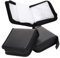 Mikinona 3Pcs CD Case Holder Portable Zipper CD Carrying Pouch for Discs Compact DVD Storage Bag for Car Home PU Faux Design Space Saving Disc Wallet