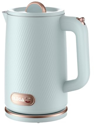 OLEGA 1800W Electric Kettles: 1.8L Large Hot Water Kettle | Fast Boiling Water Boiler Electric Tea Kettle Teapot, BPA-Free 304 Stainless Steel Electric Teapot for Coffee Tea, Blue