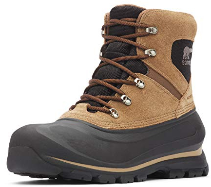 Sorel BUXTON LACE WATERPROOF Schneestiefel für Herren, Braun (Delta x Black), 43 EU