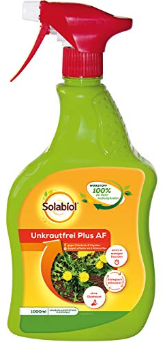 Solabiol Unkrautfrei Plus AF, anwendungsfertiger biologischer Unkrautvernichter, 1 Liter Sprühflasche