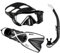 Mares i3 + X-One + Bay Schnorchelset (schwarz-weiß, M/L (39-43))