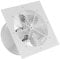 EUROPLAST Ø 250 mm Industrial Extractor Fan - Metal Wall Fan - White