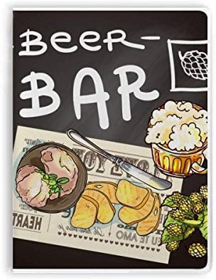 Steak Bar France Toast Beer Notebook Gum Cover Diary Soft Cover Journal