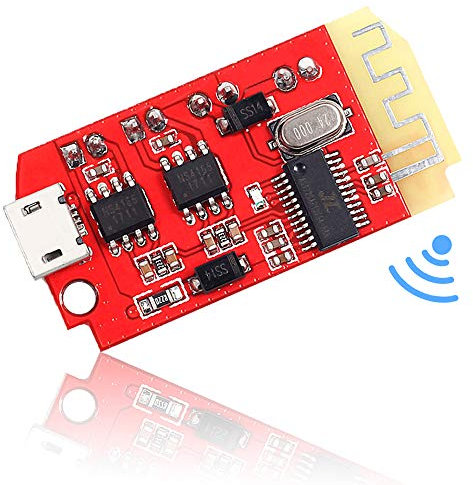 Modulo ricevitore Bluetooth 3,7-5 V DC 5 V scheda amplificatore 5 W, amplificatore audio stereo, mini modulo chip wireless per altoparlanti wireless fai da te