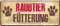 schilderkreis24 - Blechschilder Lustiger Spruch “Raubtier Fütterung“ Deko Metallschild Hinweis Warn Schild Geschenkidee für alle Hunde Katzen Fans 28x12 cm