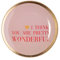 Gift Company Glasteller Love Plates Wonderful, rund, Dekoteller, Schale, Glas, Rosa, 10 cm, 1053703012