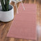 carpet city Teppich Einfarbig Rosa Flur - Kleiner Läufer 80x150 cm - Hochtief-Streifen-Muster, 3D-Effekt - Kurzflor Teppiche Modern - Deko Home&Living