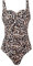 Aidotop Womens One Piece Swimsuit Tummy Control with Ruched Monokinis Tribal Swimsuits (11NLeopard, M)