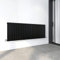 Radiator Horizontal Vertical Designer Flat Panel Central Heating Radiator 600mm Height (600x1428mm Double, Black)
