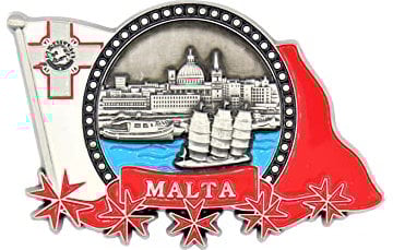 3D City Metal Fridge Magnets Country Holiday Souvenir London Paris NewYork Berlin Dubai Amsterdam Rome Prague Milan Barcelona Venice (Malta)