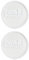 White Oil-Based Facepaint - Pack Of 2 - Pot of White Face Paint - Fancy Dress Costume Makeup Accessory