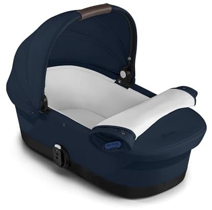 CYBEX Gold GAZELLE S Cot Kinderwagenaufsatz, Ab Geburt bis ca. 6 Monate (max. 9 kg), Für CYBEX Gazelle S und e-Gazelle S, Ocean Blue