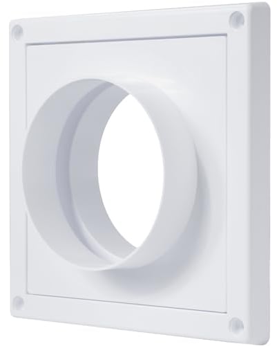 Vent Systems 100 mm Entlüftungskanal-Verbindungsflansch – gerades Lüftungsrohr – Rohrverbindungsplatte für Kühlung, Heizung, Lüftungssystem, HVAC