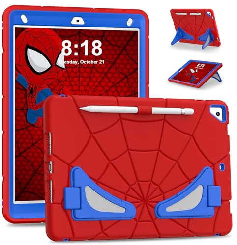 AKABEILA Funda Compatible con Tablet Apple iPad 10.2 9ª 2021 8ª 2020 7ª 2019 Ligera a Prueba de Golpes Funda Protectora Resistente con Soporte para bolígrafo para niños niños y bebés