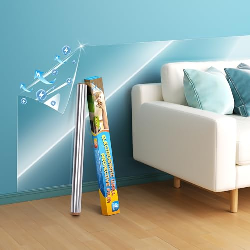 Loiion Klar Elektrostatische Wandschutzfolie, Spritzschutz Küchenrückwand, Spritzschutz Hundenapf Wand, Statische Folie Wand, Schutzfolie Wand Transparent, Wandschutz für Küche, Möbel, Büro, 300CM