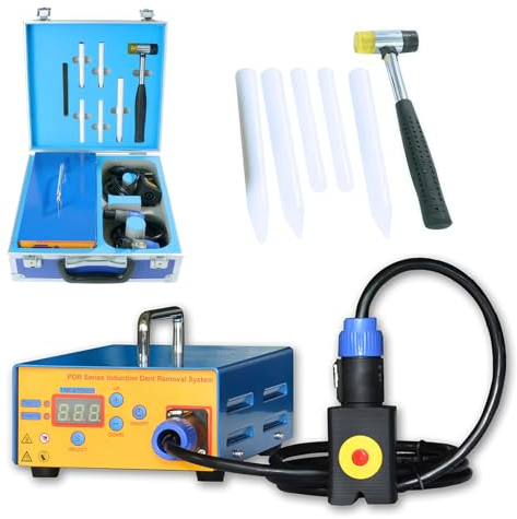 Ausbeulen-reparaturstangen-set Ohne Lackieren, 1380 W, Reparaturhammer, Led-digitalbildschirm, Karosserie-dellen-reparatur-werkzeuge, Hagel-dellen-entfernungs-set für Auto, Auto-dellen-entfernungs