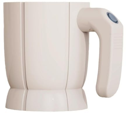 Setacciatore di Farina elettrica, 4 Tazze di Battuta di Cottura, setaccio di Farina a Batteria con Manico, setaccio in Maglia in Acciaio Inossidabile Lavabile per Cottura/Cottura/Pasticceria, setacci