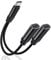 USB C Kopfhörer Adapter und Laden, Doppel Type C Buchse Aux-Audio Aufladen Kabel Kopfhörer zubehör Splitter Kompatibel mit Samsung Galaxy S24 S23 S22 S21 S20 Note 20, Pixel 6 5 4 3, Xiao-mi Redmi