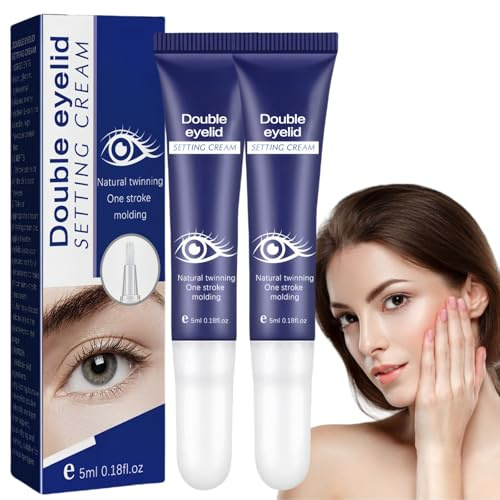 2PCS Lifting Eyelid Defining Cream,Invisible Double E/yelid Cream,Eyelid Lift Crea/m,Dou/ble Ey/elid Shaping Cre/am,Double Ey/elid Styling Cre/am,Safe Formula,Long-Lasting and Portable,Natural