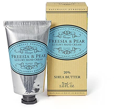 Naturally European Luxury Hand Cream Soothing and Caring - Freesia & Pear 1 x 75ml