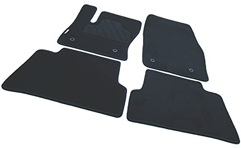 TN Profimatten Autoteppich passend für Ford C-Max Grand C-Max 2015-2019, Velours, Schwarz