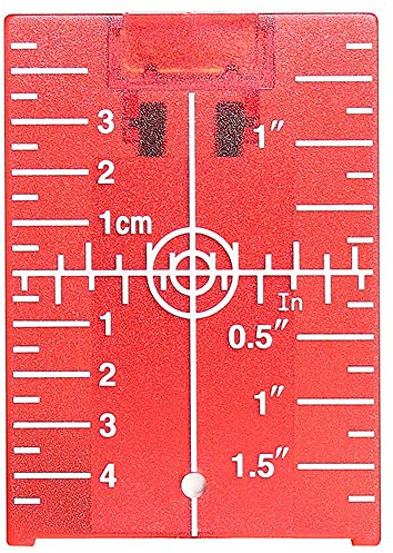 Huepar TP01R Rote Laser Zielscheibe, Magnetische Laser Zieltafel mit Reflektoren, mit einer Rote Kreuzlinienlaser Verwendet Werden, für eine Verbesserung der Roter Laser-Sichtbarkeit