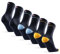 DANISH ENDURANCE Merinowolle Socken (Mehrfarbig - 3 Paare (1 x marineblau, 1 x marineblau/gelb, 1 x marineblau/hellblau), EU 43-47)
