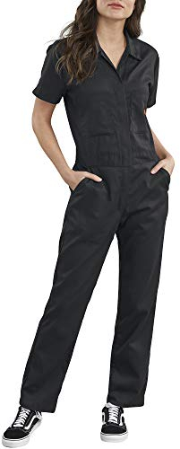 Dickies, Damen, Dickies Flex-Kurzarm-Overall, Schwarz, XS