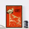 Nacnic Vintage Poster Weinlese-Plakat „Mädchen Broadway“. A3 Größe