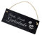 Schiefertafel Friede, Freude, Gartenlaube - Blumen Schild - 22 x 8 cm