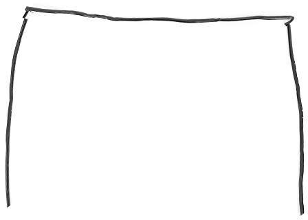 Qiilu Joint de garniture de pare-brise avant, joint d'étanchéité de moulure de garniture de pare-brise avant 51318159784 Convient pour la série 5 E39 528i 540i M5