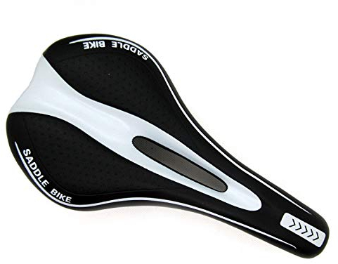 INION - Gel Fahrradsitz Fahrradsattel Fahrrad Bike Sattel Radsattel Mountainbike Tourensattel jurfahr Farbe: (Weiß/Schwarz)