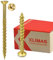KLIMAS Holzschrauben Torx - Spanplattenschrauben Gelb - Senkkopfschrauben - Terrassenschrauben - Universalschrauben - Dachkonstruktion Schrauben Set - Holzschrauben 5x60 mm - 200 Stück