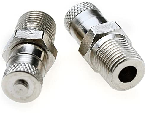 2X 1/8 BSP, BSPT, Schrader Tank Valve 25MM Wheel AIR Compressor 500 PSI 35 BAR