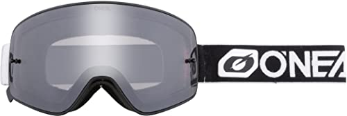 O'NEAL | Fahrrad- & Motocross-Brille | MX MTB DH FR Downhill Freeride | Verstellbares Band, optimaler Komfort, perfekte Belüftung | B-50 Goggle Force Force V.22 Pro Pack | Unisex | Schwarz Silber | OS