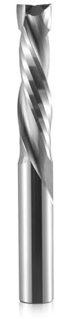 2 Flute Router Bits - Up Down Cut Compression Spiral Milling Cutter Tools, Solid Carbide CNC Bits with 0.24 inch (6 mm) Shank and Cutting Diameter for Wood MDF Engraving