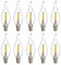 10er SET E14 LED Leuchtmittel 4W 230V neutralweiß 4000K Ø36mm Lampen Filament Windstoß Kerze 400 Lumen DE-Händler